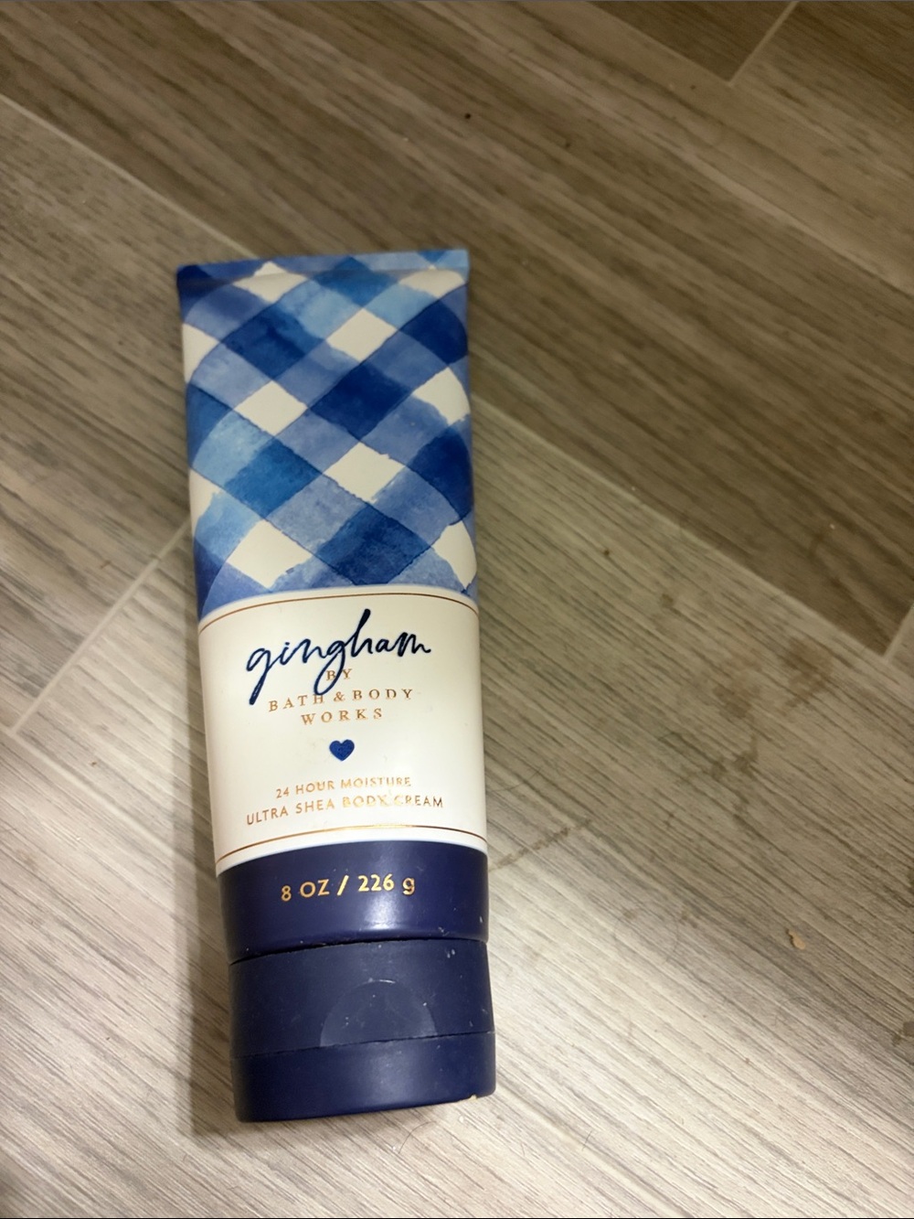 Bath & Body Works Gingham Ultra Shea Body Cream - Blue & Cream